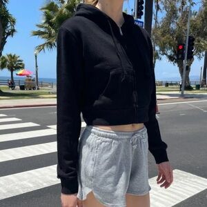 Brandy Melville Black Cropped Sweater